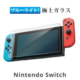 ニンテンドースイッチ ゲーム機 ブルーライトカット 強化ガラスフィルム 保護フィルム 液晶保護 画面保護 Nintendo Switch 任天堂スイッチ テレビゲーム nintendo switch フィルム ガラスフィルム RSL