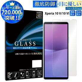 【クーポンで11%off】 ブルーライトカット Xperia 10 VI Xperia 10 V SO-52E SOG14 A402SO SO-52D SOG11 A302SO XQ-DC44 ガラスフィルム エクスペリア 強化ガラス保護フィルム 目に優しい 液晶保護 画面保護 TOG TJ