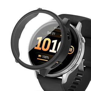 For GARMIN Venu 4�Ή� �P�[�X �K�[�~��Venu 4 (45mm) �g�E�H�b�`�P�[�X �����K���X ��̌^ �ϏՌ� PC�f�ޒ����^ ���h�~ �S�ʕی� �w��h�~ ��U�h�~ �����x �����ߗ� �u���b�N