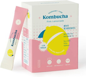 TEA CHA CHA コンブチャ　(ピンクレモネード味）　たっぷり1ヶ月分　発酵飲料　コンブチャ　腸活　乳酸菌