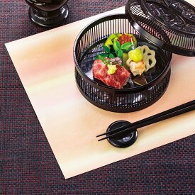 【紙製品】尺3　朧(おぼろ)懐石まっと 秋色 100枚入 業務用 飲食店 料亭 旅館 ギフト プレゼント 贈り物 送料無料