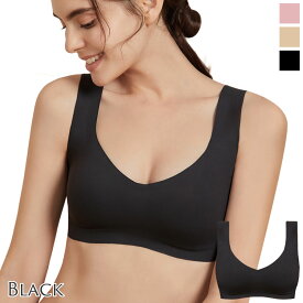 ＼20％OFF☆楽天スーパーSALE／シルク フリーカットブラ ブラジャー ノンワイヤー ポリウレタン ナイロン ピーナッツパッド ハーフトップ 超軽量 ワイヤレス 下垂防止 らくちん サクラ/ベージュ/ブラック S/M/L/XL 送料無料 ctbra kinu20