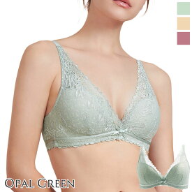 ブラジャー シルク100% ノンワイヤー フラワーレース 3D立体シームレスカップ ワイヤレス シングルサイドボーン アッシュローズ/ヌーディベージュ/オパールグリーン 70A/70B/75A/75B/75C/80A/80B/80C/85B/85C ctbra kinu15