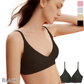＼20％OFF☆楽天スーパーSALE／シルク フリーカット ブラジャー ノンワイヤー 楽ブラ スパンデックス シームレス ソフトブラジャー らくちん ズレない ゼリーストリップ ロマンティックピンク/ベージュ/アイスグレー/ブラック S/M/L/XL ctbra kinu20