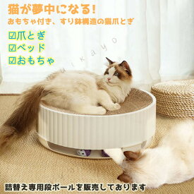 猫爪とぎ 遊べるボール付き サークルタイプ 猫用 爪とぎ 猫 ネコ 猫用 爪 ツメ つめとぎ 爪とぎ おしゃれ ダンボール ガリガリ インテリア 猫用品 爪研ぎセット ※北海道 沖縄 離島を除く