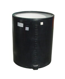 【貯水タンク-大型容器】モリマーサム樹脂 円筒型大型タンク・開放型 ブラック OTM-2000 ＜大型・重量商品＞