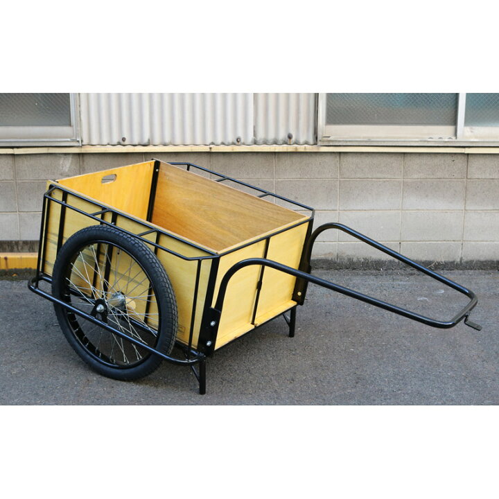 楽天市場】大成車輌 1号リヤカー 5面板張り 空気入り車輪 スチール製 