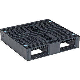 三甲 サンコー プラスチックパレット 2方差し片面使用型 D2-077077 ブラック