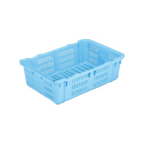 岐阜プラスチック リステナー プラスケット No.480 ブルー 収納コンテナ 収納ボックス コンテナボックス 野菜 収穫 農業 家庭菜園