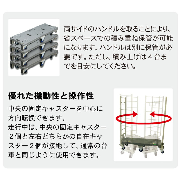 楽天市場】スリムカート スタンダードタイプ 積載荷重500kg 業務用 