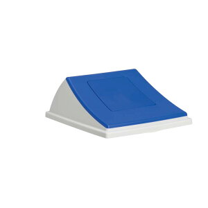 テラモト エコン ダストボックス#70 (蓋) 一般ゴミ用 プッシュ ブルー