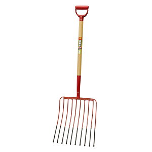 金象 イモホーク 10本爪 木柄 芋 じゃがいも ジャガイモ 収穫 農具 園芸用品 農業 農作業 畑 家庭菜園 道具 フォーク 浅香工業