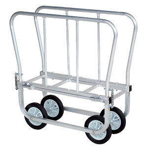 ハラックス はなこ アルミ製 側枠開閉式 花の収穫台車 荷台の面が面が高いタイプ AH-310H ノーパンクタイヤ