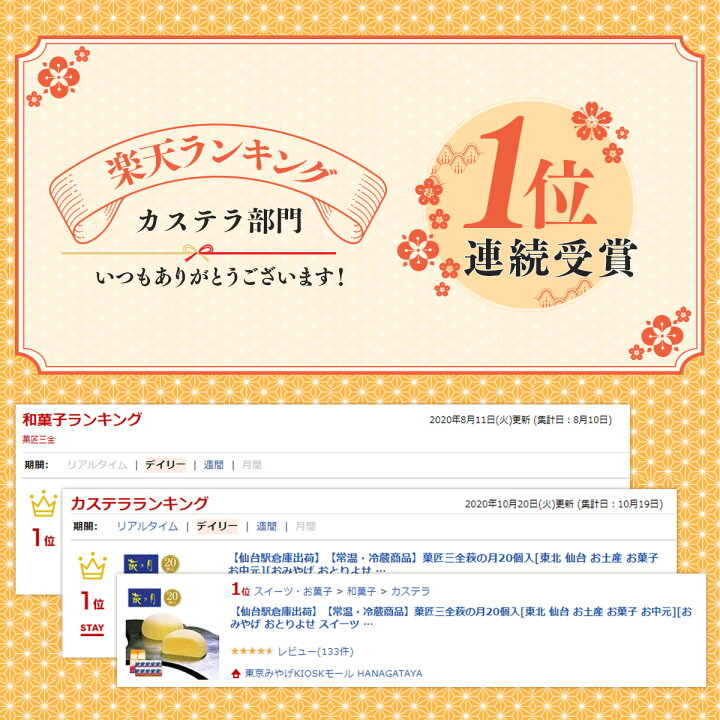 楽天市場 仙台駅倉庫出荷 常温 冷蔵商品 菓匠三全萩の月 個入 仙台 お土産 東北 土産 東北みやげ お菓子 スイーツ 和菓子 カステラ ワッフル お年賀 お中元 お歳暮 お取り寄せ ギフト プレゼント のし可 東京みやげkioskモール Hanagataya 楽天市場 仙台駅倉庫出荷 常温 冷蔵商品 菓匠三全萩の月 個入 仙台 お土産 東北 土産 東北みやげ お菓子 スイーツ 和菓子 カステラ ワッフル お年賀 お中元 お歳暮 お取り寄せ ギフト プレゼント のし可 東京みやげkioskモール Hanagataya