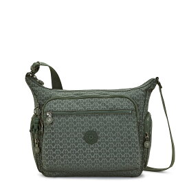 キプリング 公式 ショルダーバッグ GABBIE(Sign Green Emb) ギャビー(サイングリーンエンボス) K22621F6C ベーシックプラス コレクション