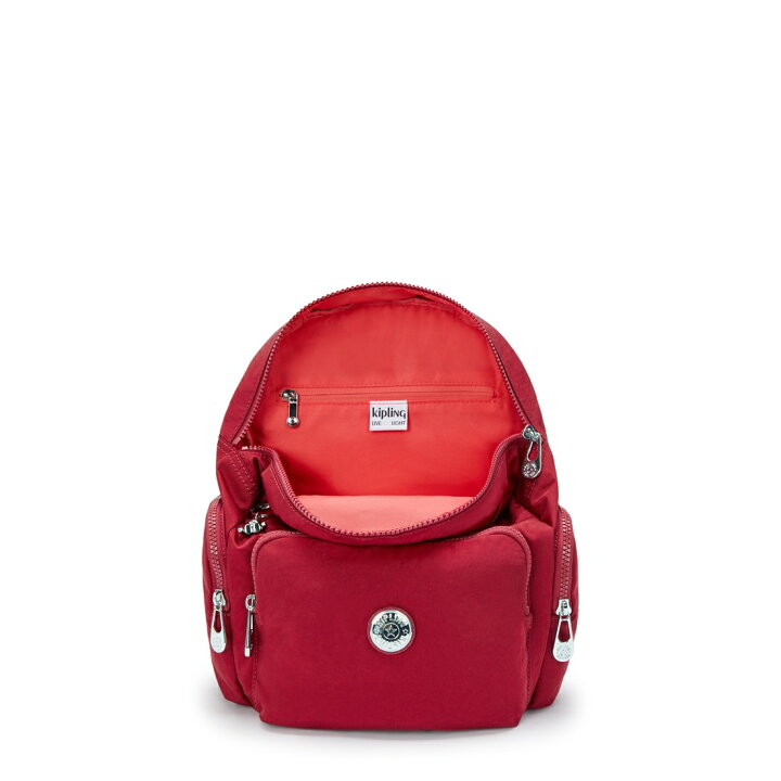 楽天市場】キプリング 公式 リュック バックパック CITY ZIP S(Red Red 