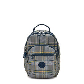 キプリング 公式 リュック バックパック SEOUL S(Blue Grey Plaid) ソウルエス(ブルーグレイプレイド) KI5611S6Z 日本限定コレクション