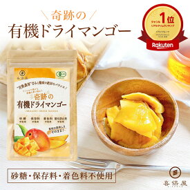 【期間限定最大25%OFFクーポン配布中！】喜保屋 有機 ドライマンゴー【 砂糖不使用 なのに濃厚な味わい 】 100%素材のみ オーガニック ドライフルーツ 不揃い ブルキナファソ産 Brooks種