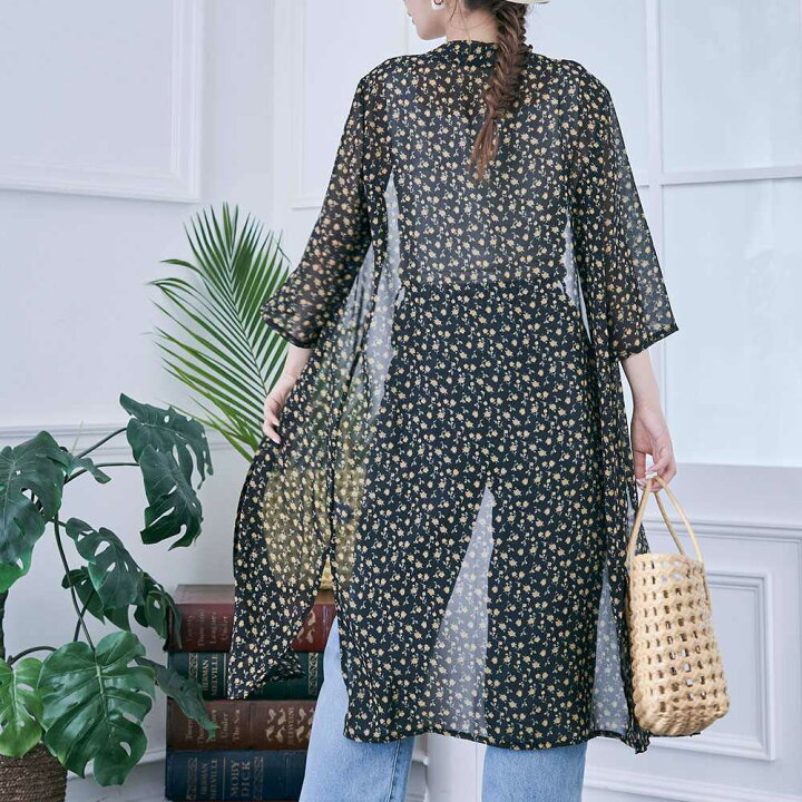 楽天市場】【OUTLET SALE】ガウン《花柄シフォンガウン 全7パターン 
