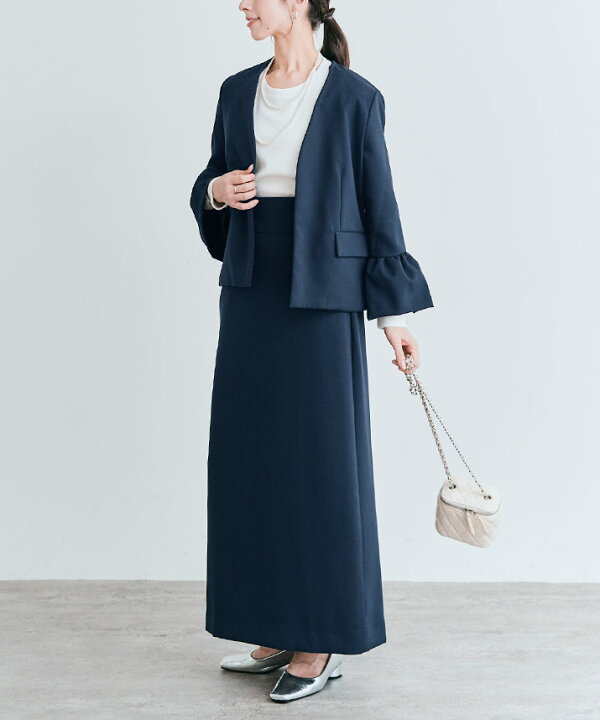 楽天市場】ジャケット《ノーカラーフレアスリーブジャケット 全3色 3  