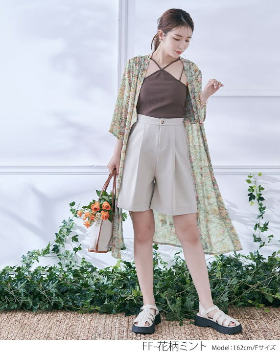 楽天市場】【OUTLET SALE】ガウン《花柄シフォンガウン 全7パターン  