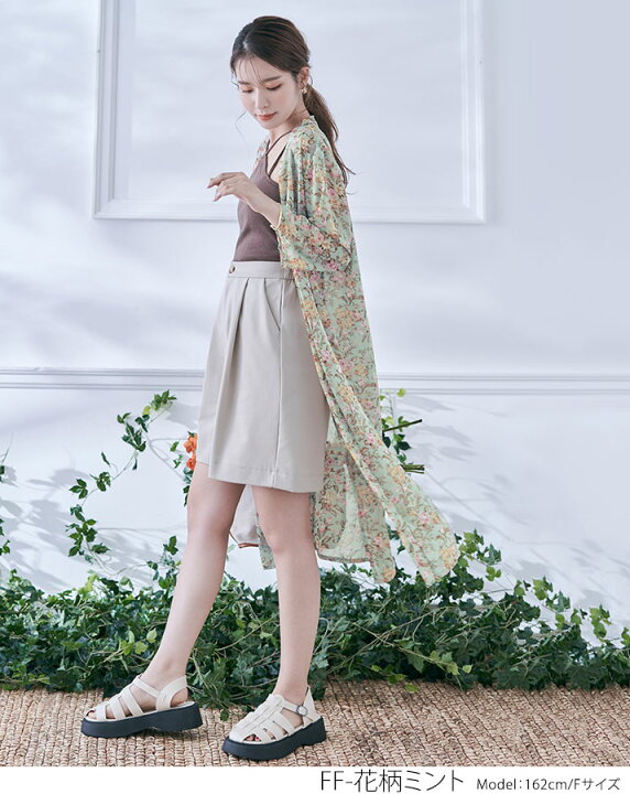 楽天市場】【OUTLET SALE】ガウン《花柄シフォンガウン 全7パターン  