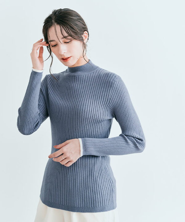 keep マンゴ バイカラー パイピングデザイン 五分袖プルオーバートップス 