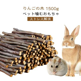 1g りんごの木 小動物 噛むおもちゃ おやつ りんご枝 うさぎ おもちゃ かじり木 極細枝 中枝 天然木 無添加 無着色 ハムスター モルモッ