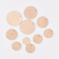 ウッドパーツ【55.コイン チャーム 】20mm【20個】ウッドビーズ ピアス トップ 天然素材 ハンドメイド