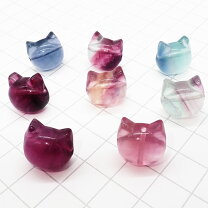 楽天市場】猫（種類（宝石）フローライト）（天然石（原石 