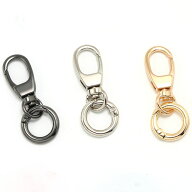 MAX20%オフクーポン マラソン★キーホルダーパーツ【58】【1個売り】全長約36mm カニカン 回転カン ハン…