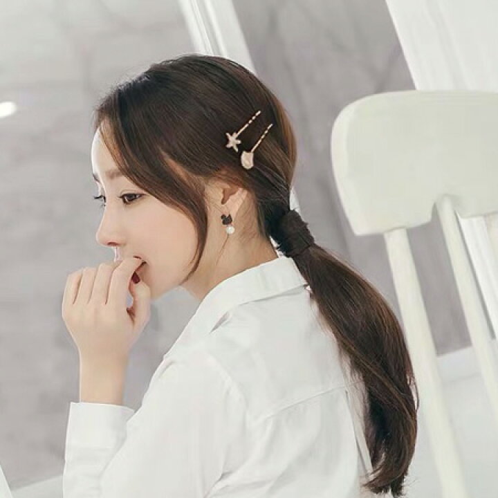市場 Offセール ヘアピン アクセサリー ヘアポニー 貝 可愛い シェル ヘアクリップ ヒトデ アウトレット ピンどめ スターフィッシュ