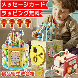 【ラッピング無料★メッセージカード付】 C1 知育玩具 モンテッソーリ 出産お祝い 1歳 1歳半 2歳 3歳 4歳 赤ちゃん 木のおもちゃ 遊び箱 ビーズコースター 型はめ パズル ブロック おもちゃ 玩具 女の子 男の子 子供 誕生日 誕生日プレゼント プレゼント