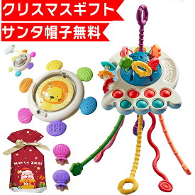 【サンタ帽子★ラッピング無料】 プッシュポップ プッシュプル モンテッソーリ 赤ちゃん　幼児 出産お祝い お風呂 おもちゃ 1歳 1歳半 2歳 3歳 4歳 型はめ パズル ブロック おもちゃ 玩具 知育玩具 女の子 男の子 子供 誕生日 誕生日プレゼント プレゼント 送料無料