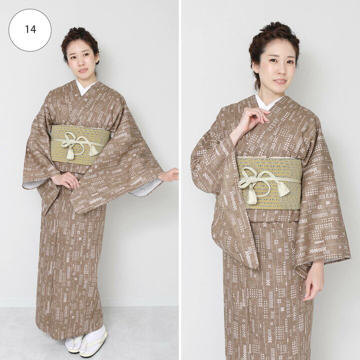 楽天市場】木綿 着物 単衣 綿 プレタ M/Lサイズ 全16柄 きもの キモノ 