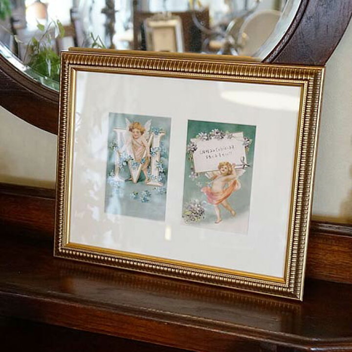 楽天市場 絵画 インテリア 額入り 天使のアルファベット額 メッセージカード付 送料無料 額 おしゃれ イタリア 額 壁掛け 額 風景 花 メッセージカード 寄せ書き インテリア 雑貨 母の日 敬老の日 結婚記念日 ギフト サプライズ 輸入家具 雑貨の専門店 ｅ木楽館