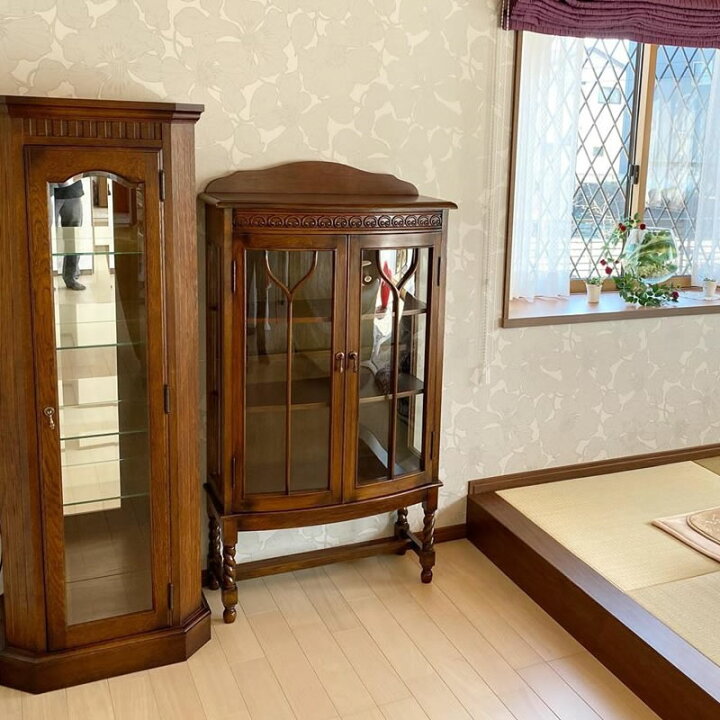 アンティーク家具 輸入家具 リプロダクト キャビネット ブックケース 
