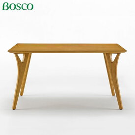 Bosco ボスコ 家具 ダイニングテーブル135 MB ミディアムブラウン色 シンプル モダン家具調の自然派シリーズ 北欧 ミッドセンチュリー家具 おしゃれ Dining Table