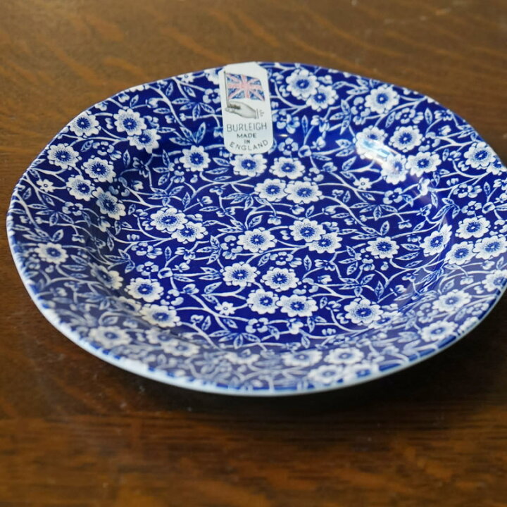 楽天市場】Calico ブルーキャリコ バーレイ社 プレート19cm 皿 