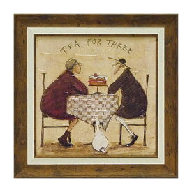 サムトフト 絵画 「 3人でお茶 」 Gel加工 Sam Toft 絵画 インテリア 壁掛け 絵画 額入り 絵画 ポスター 絵画 海 インテリア 雑貨 アンティーク アンティーク調 ヨーロピアン インポート 複製画 ポスター インテリア 北欧