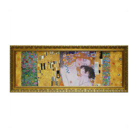 グスタフ クリムト 画 「 デコパネル人生の三段階 」 Gustav Klimt 絵画 インテリア 壁掛け 絵画 額入り 絵画 ポスター 絵画 海 インテリア 雑貨 アンティーク アンティーク調 風景 インポート 玄関 複製画