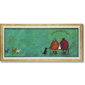 サムトフト 絵画 「 イヌネコ世界平和評議会 」 Gel加工 Sam Toft 絵画 インテリア 壁掛け 絵画 額入り 絵画 ポスター 絵画 海 インテリア 雑貨 アンティーク アンティーク調 ヨーロピアン インポート 複製画 ポスター インテリア 北欧