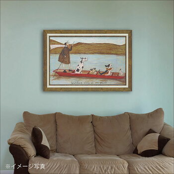 楽天市場 サムトフト わんわんリバークルーズ Gel加工 Sam Toft 絵画 インテリア 壁掛け 絵画 額入り 絵画 ポスター 絵画 海 インテリア雑貨 アンティーク調 風景 動物 ヨーロピアン インポート 玄関 リビング ギフト 複製画 ポスター インテリア 北欧 輸入家具 雑貨