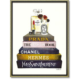 絵画 キャンバスアート 「 ブックスタック メイクアップ(Lサイズ) 」 オマージュ パネル オマージュキャンバスアート オマージュアート キャンバス 絵画 インテリア 壁掛け 絵画 額入り 絵画 ポスター 絵画 ギフト