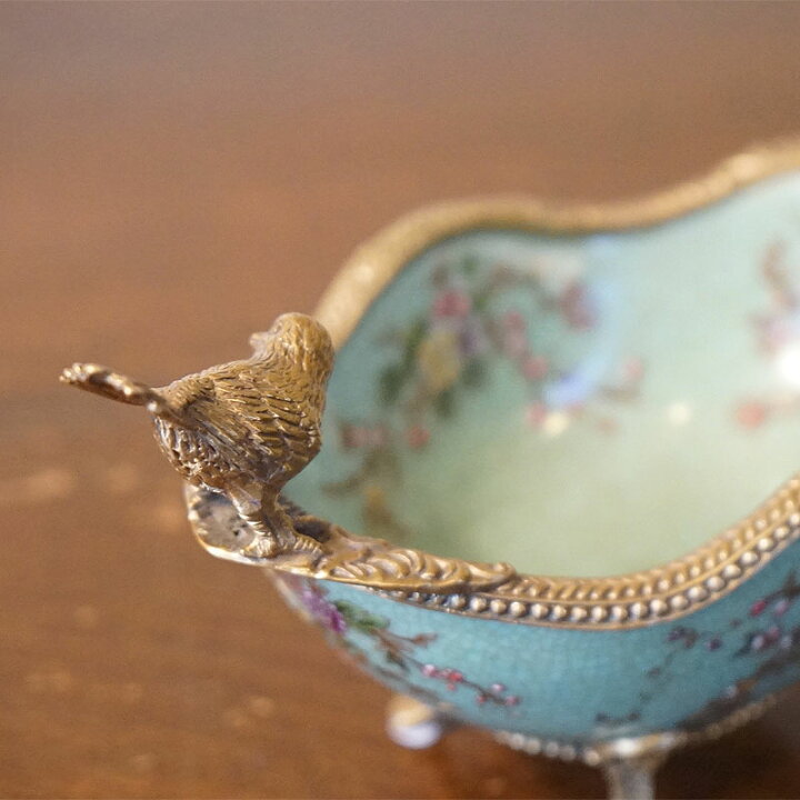 楽天市場】花瓶 陶器 小物入れ 小鳥2羽 コンポート おしゃれ 置物 飾り  