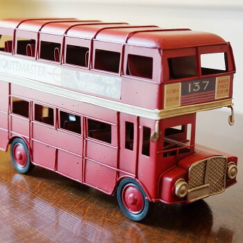 楽天市場 ブリキのおもちゃ ロンドンバス 2階建てバス 送料無料 オブジェ ブリキの玩具 ブリキ おしゃれ 雑貨 輸入雑貨 アンティーク風 レトロ 置物 雑貨 お誕生日 プレゼント 輸入家具 雑貨の専門店 ｅ木楽館