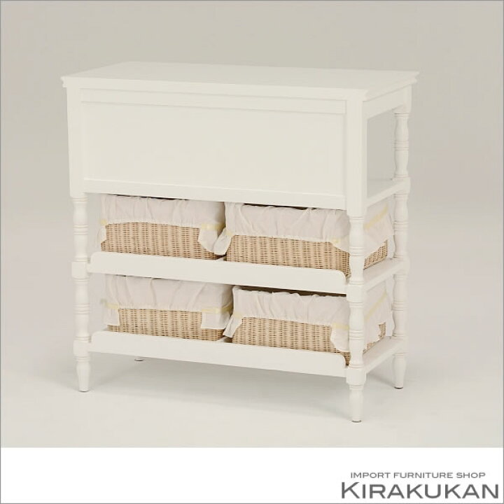 楽天市場】HAMPTONII ハンプトンII キャビネット ラタン 籐 白家具 