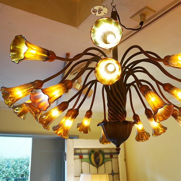 楽天市場】イタリア製 ティファニースタイル ペンダントライト 24灯  