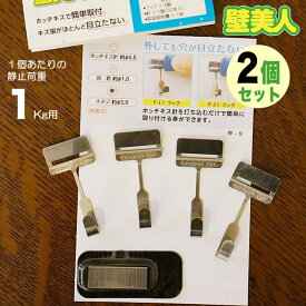 壁美人 フック かべびじん 【 スモールフック Sタイプ 静止荷重1Kg 4個入り 1180011 】 x 2個セット メール便使用 絵画 壁掛けフック 壁美人 フック 壁美人 時計 フック 壁 フック 壁美人 フック 石膏ボード用 壁掛け フック 石膏ボード 壁掛け フック