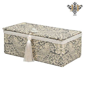 ジェニファーテイラー ジュエリーボックス 小物入れ 布 いちご泥棒柄 ピアモリス ピュアモリス モリス Morris トランクBOX おしゃれ ホームファッション インテリア 雑貨 アンティーク